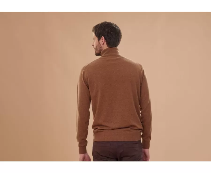 Sale Jersey de lana con cuello alto hombre Avellana Moteado Emeric Jerséis De Cuello Alto | Jerséis De Punto