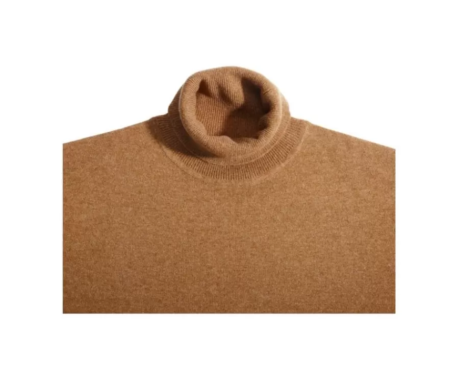 Sale Jersey de lana con cuello alto hombre Avellana Moteado Emeric Jerséis De Cuello Alto | Jerséis De Punto