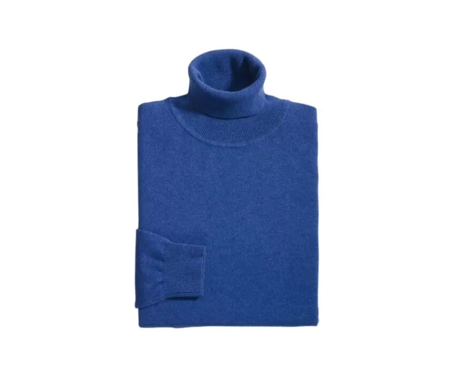 Outlet Jersey de lana con cuello alto hombre Azul Jean Moteado Emeric Jerséis De Punto | Jerséis De Cuello Alto