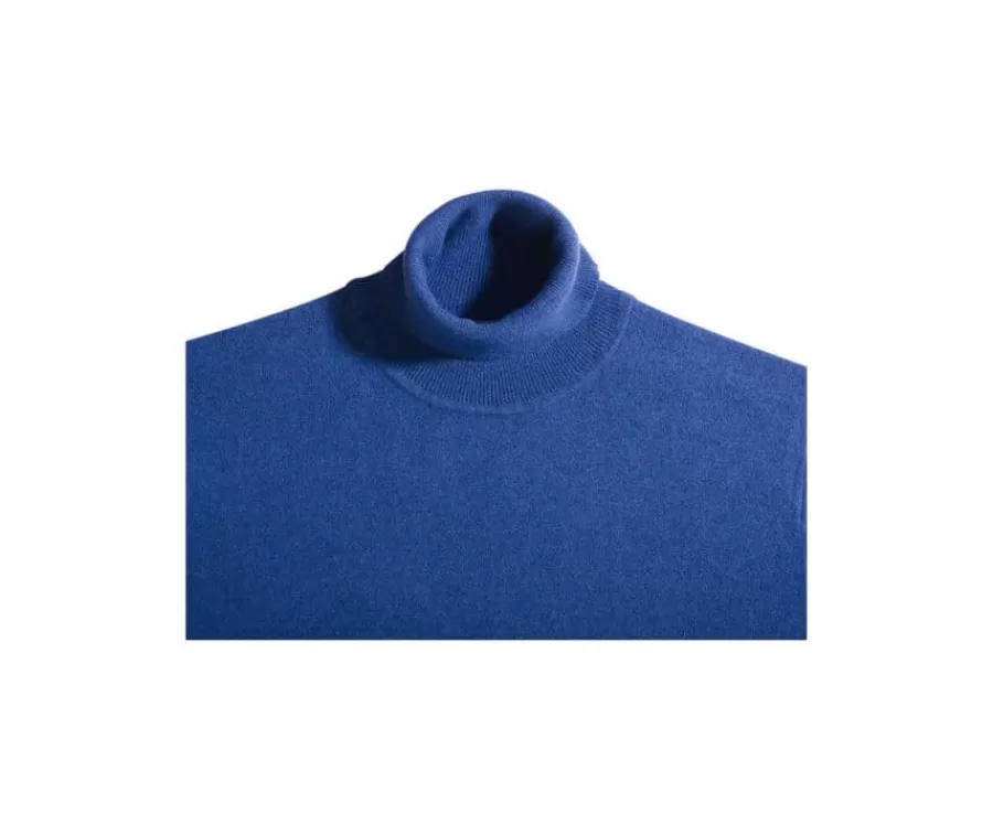Outlet Jersey de lana con cuello alto hombre Azul Jean Moteado Emeric Jerséis De Punto | Jerséis De Cuello Alto
