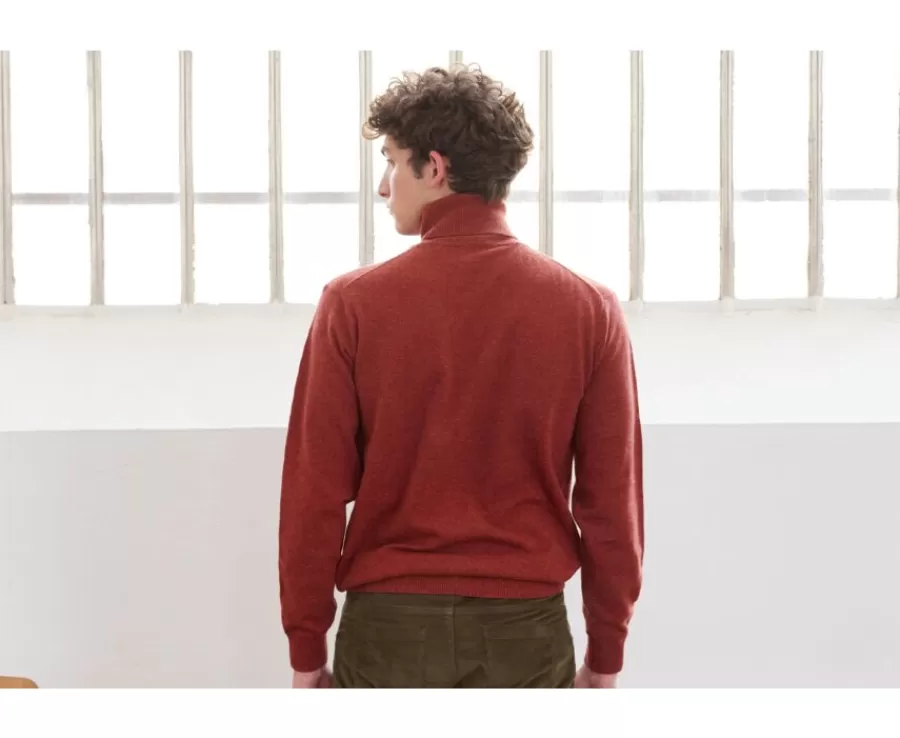 Shop Jersey de lana con cuello alto hombre Especia Moteado Emeric Jerséis De Cuello Alto | Jerséis De Punto