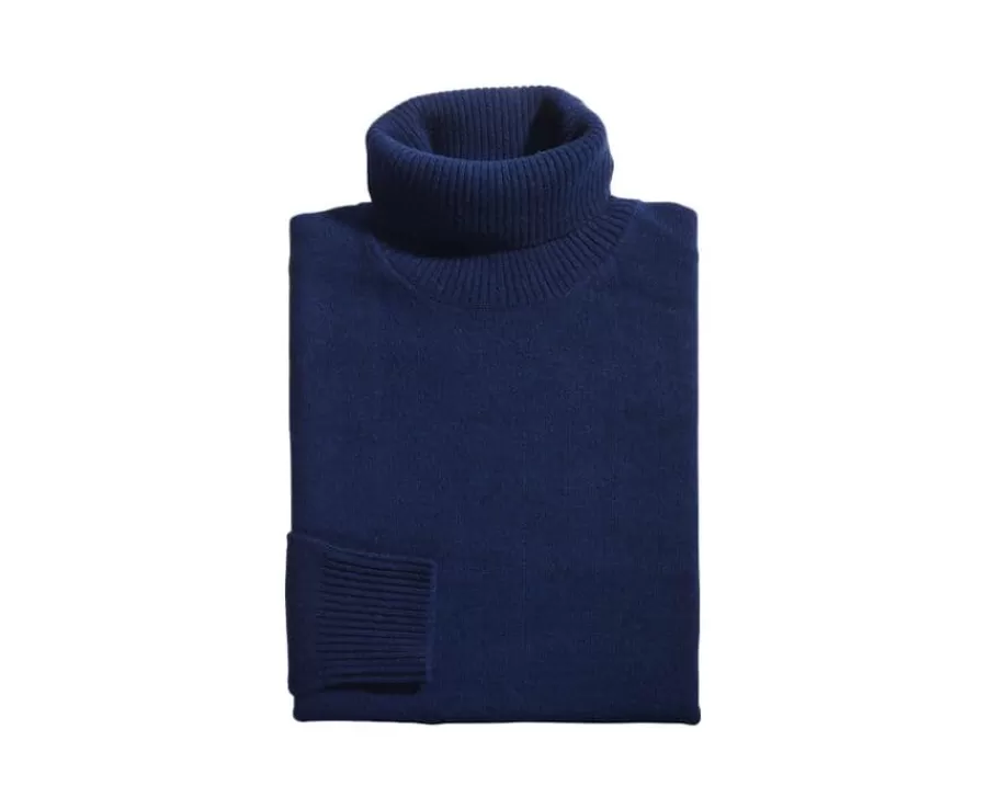 Shop Jersey de lana con cuello alto para hombre Azul Marino Kenneric Jerséis De Cuello Alto