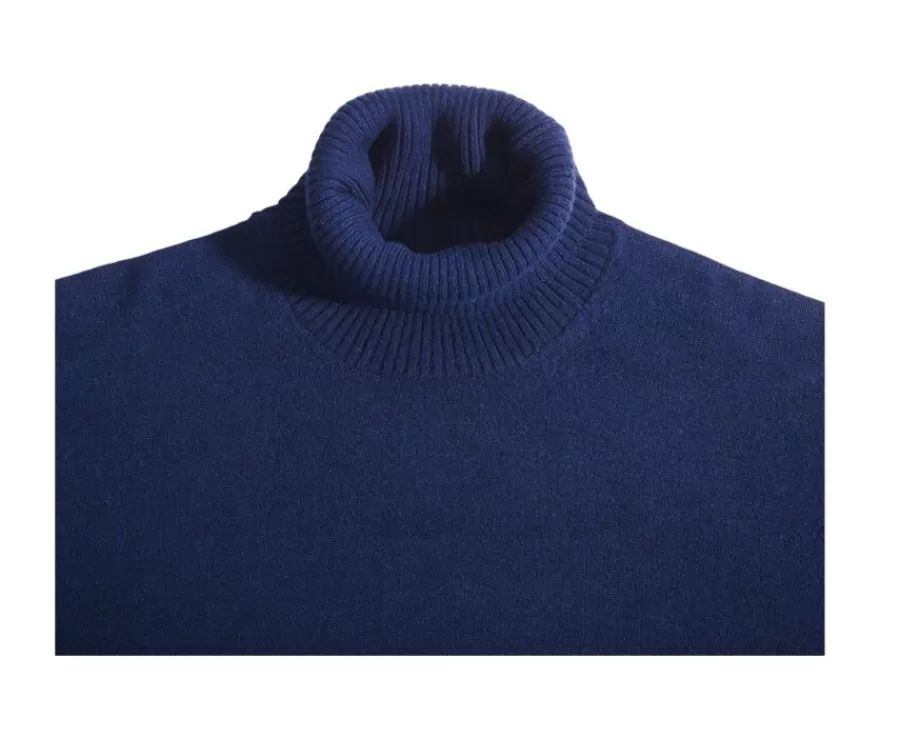 Shop Jersey de lana con cuello alto para hombre Azul Marino Kenneric Jerséis De Cuello Alto