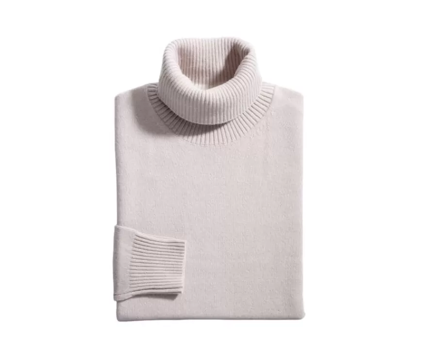Store Jersey de lana con cuello alto para hombre Beis Claro Kenneric Jerséis De Cuello Alto | Jerséis De Punto