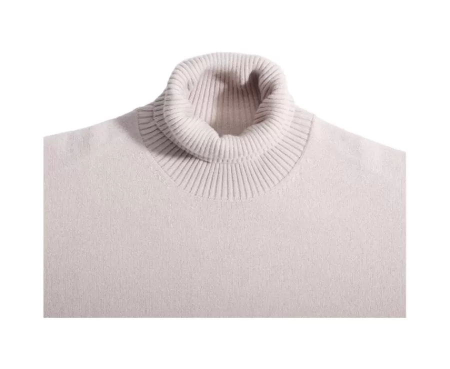 Store Jersey de lana con cuello alto para hombre Beis Claro Kenneric Jerséis De Cuello Alto | Jerséis De Punto