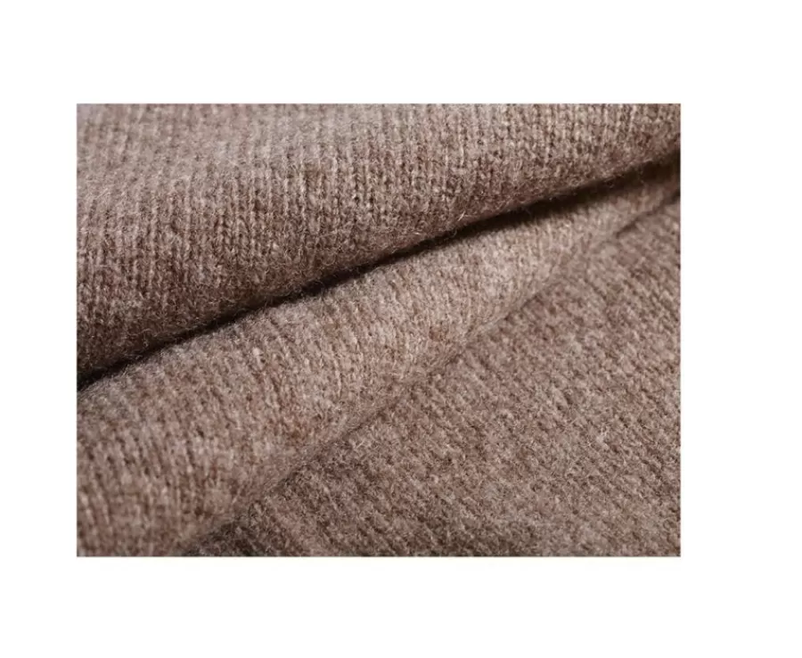 Flash Sale Jersey de lana con cuello alto para hombre Marrón moteado Kenneric Jerséis De Cuello Alto