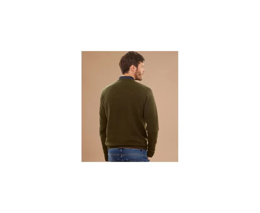 Cheap Jersey de lana con cuello de pico para hombre Verde Elian Jerséis De Punto | Jerséis De Cuello Pico