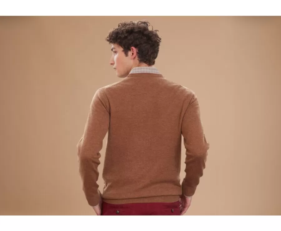 Flash Sale Jersey de lana con cuello redondo Avellana Moteado de hombre  Conan Jerséis Cuello Redondo | Jerséis De Punto