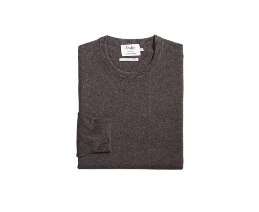 Best Jersey de lana con cuello redondo Chocolate Oscuro de hombre  Conan Jerséis Cuello Redondo | Jerséis De Punto