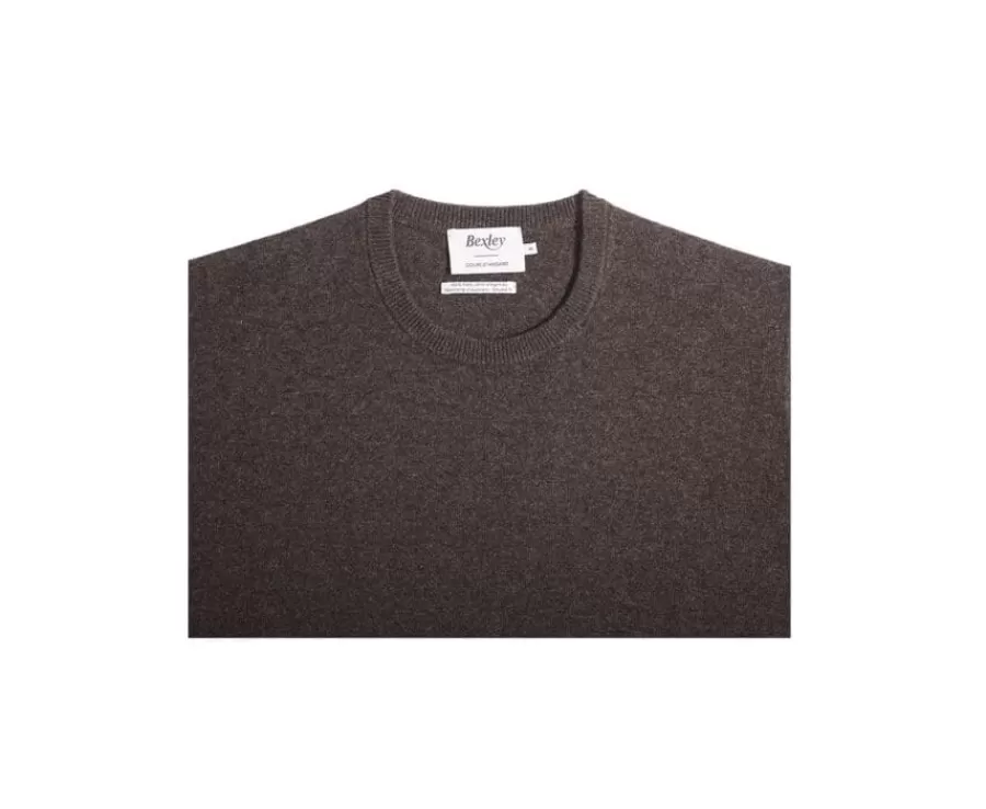 Best Jersey de lana con cuello redondo Chocolate Oscuro de hombre  Conan Jerséis Cuello Redondo | Jerséis De Punto