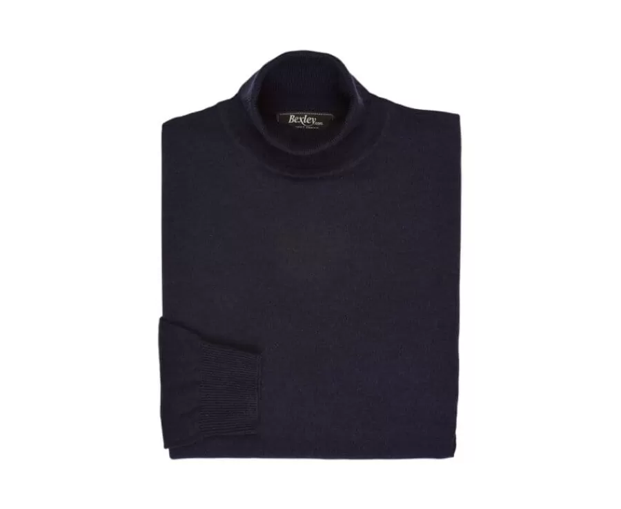 Flash Sale Jersey de lana con cuello vuelto para hombre Navy Emeric Jerséis De Cuello Alto | Jerséis De Punto
