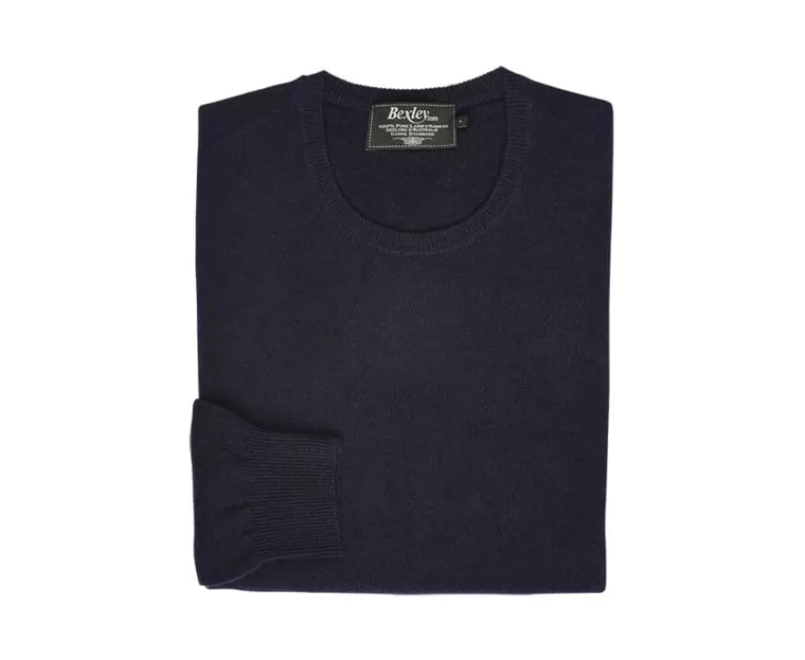 Online Jersey de lana de cuello redondo para hombre Navy Conan Jerséis Cuello Redondo | Jerséis De Punto