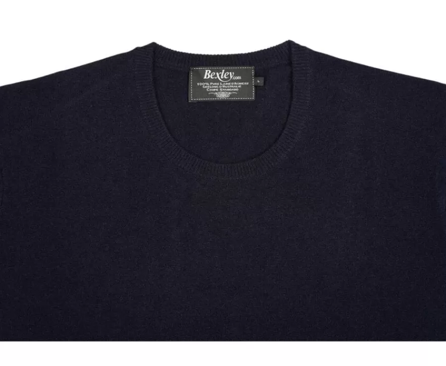 Online Jersey de lana de cuello redondo para hombre Navy Conan Jerséis Cuello Redondo | Jerséis De Punto