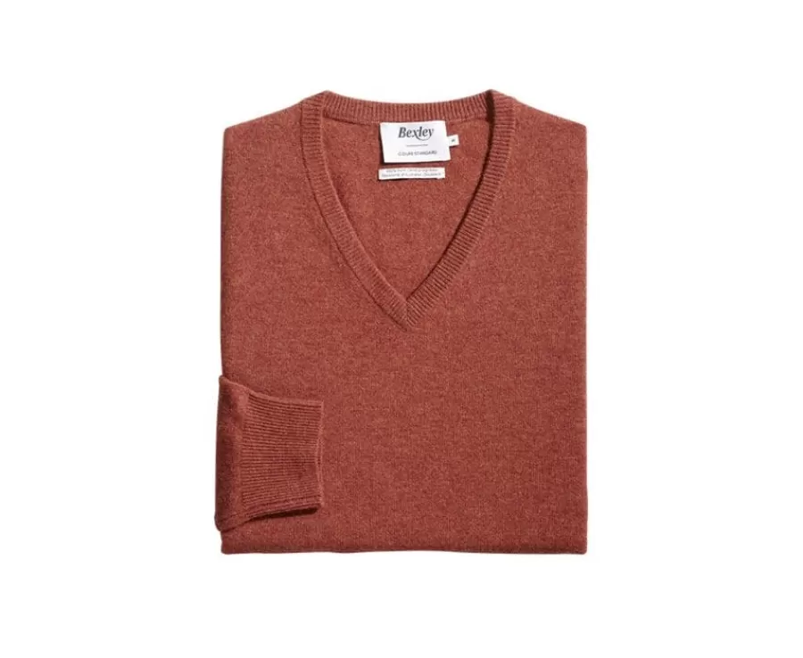 Cheap Jersey de lana hombre con cuello en V Especia Moteado Elian Jerséis De Cuello Pico | Jerséis De Punto