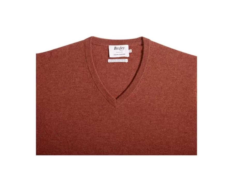 Cheap Jersey de lana hombre con cuello en V Especia Moteado Elian Jerséis De Cuello Pico | Jerséis De Punto