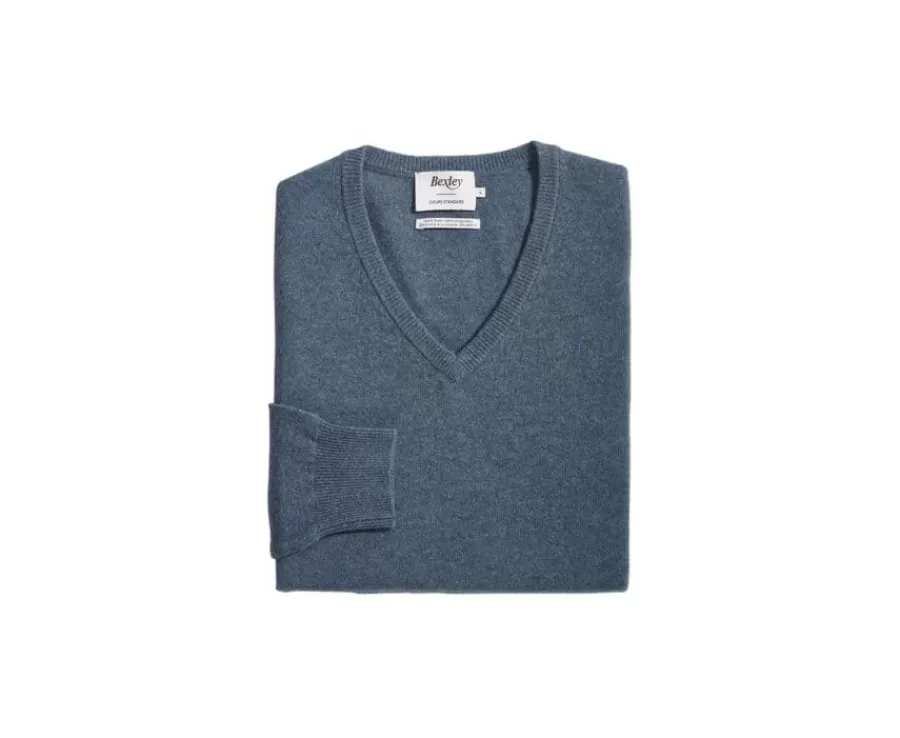 Online Jersey de lana hombre con cuello en V Verde Moteado Elian Jerséis De Cuello Pico | Jerséis De Punto
