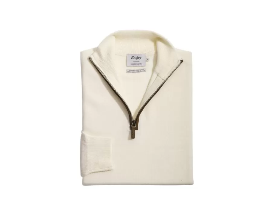 Discount Jersey de lana para hombre con cuello cremallera Crudo Keithy Jerséis De Cuello Cremallera | Jerséis De Punto