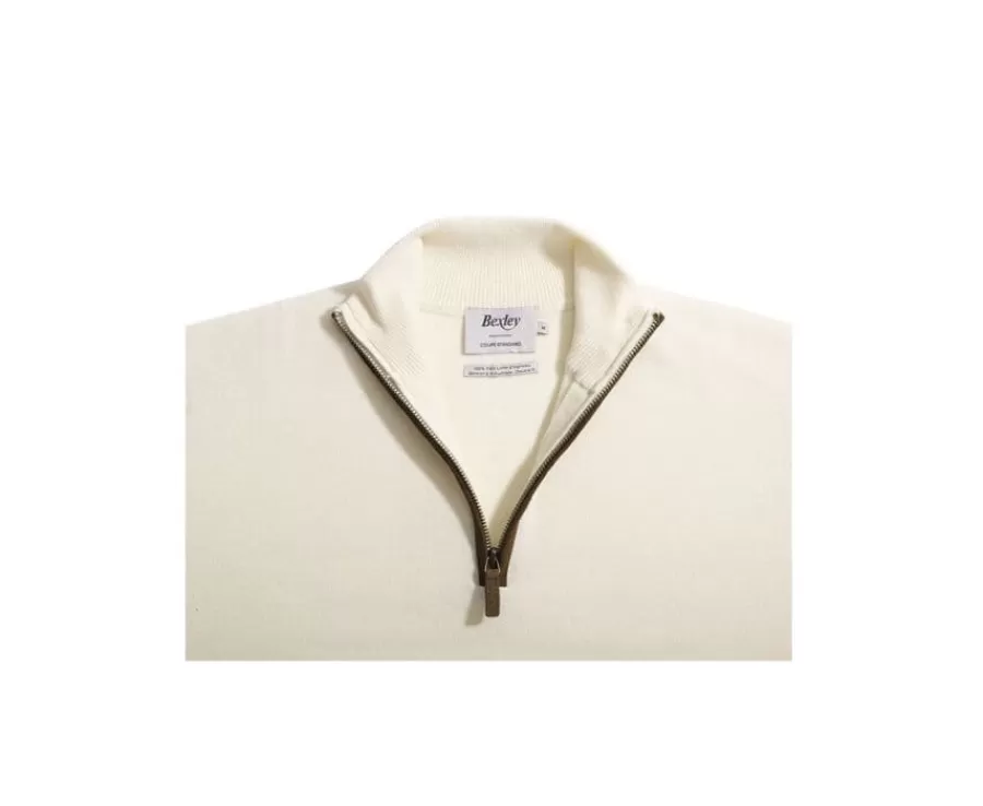 Discount Jersey de lana para hombre con cuello cremallera Crudo Keithy Jerséis De Cuello Cremallera | Jerséis De Punto