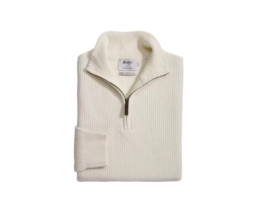 Hot Jersey de lana para hombre con cuello cremallera Crudo Kenthan Jerséis De Cuello Cremallera | Jerséis De Punto