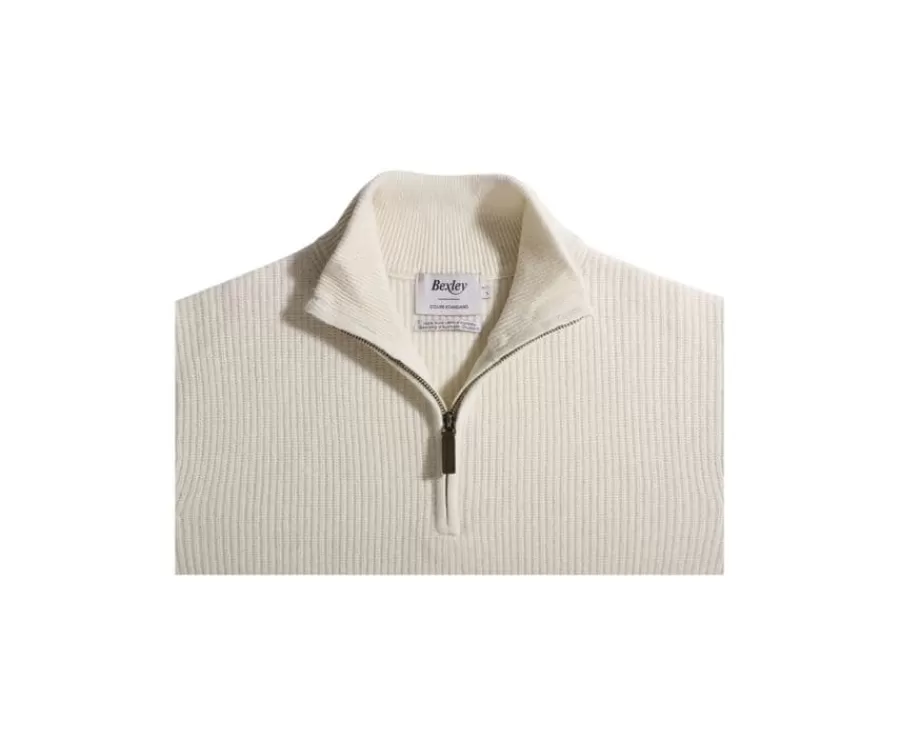 Hot Jersey de lana para hombre con cuello cremallera Crudo Kenthan Jerséis De Cuello Cremallera | Jerséis De Punto