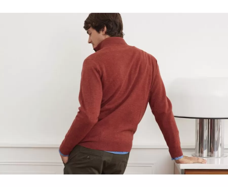 Cheap Jersey de lana para hombre con cuello cremallera Especia moteado Keithy Jerséis De Cuello Cremallera | Jerséis De Punto
