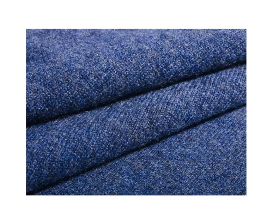 Store Jersey de lana para hombre con cuello de pico Azul oscuro moteado Elian Jerséis De Cuello Pico | Jerséis De Punto