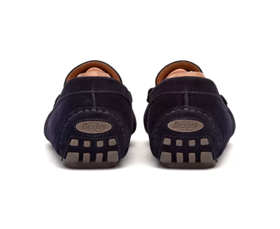 Discount Mocasín de verano para hombre de terciopelo Azul marino Ferguson Mocasines Y Drivers