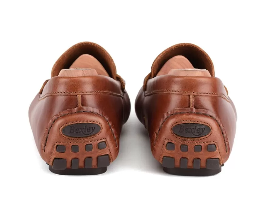 Hot Mocasín de verano para hombre en piel Dark Chestnut Ferguson Mocasines Y Drivers