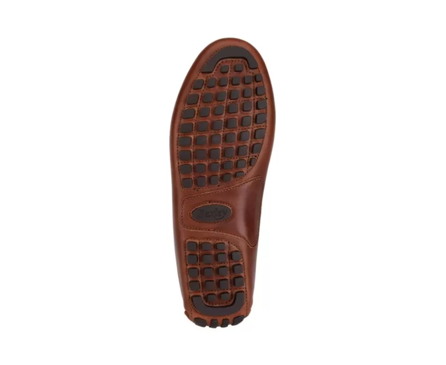 Hot Mocasín de verano para hombre en piel Dark Chestnut Ferguson Mocasines Y Drivers
