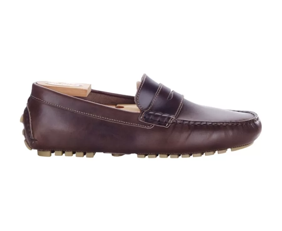 Shop Mocasín de verano para hombre Pardo Oscuro Ferguson Mocasines Y Drivers