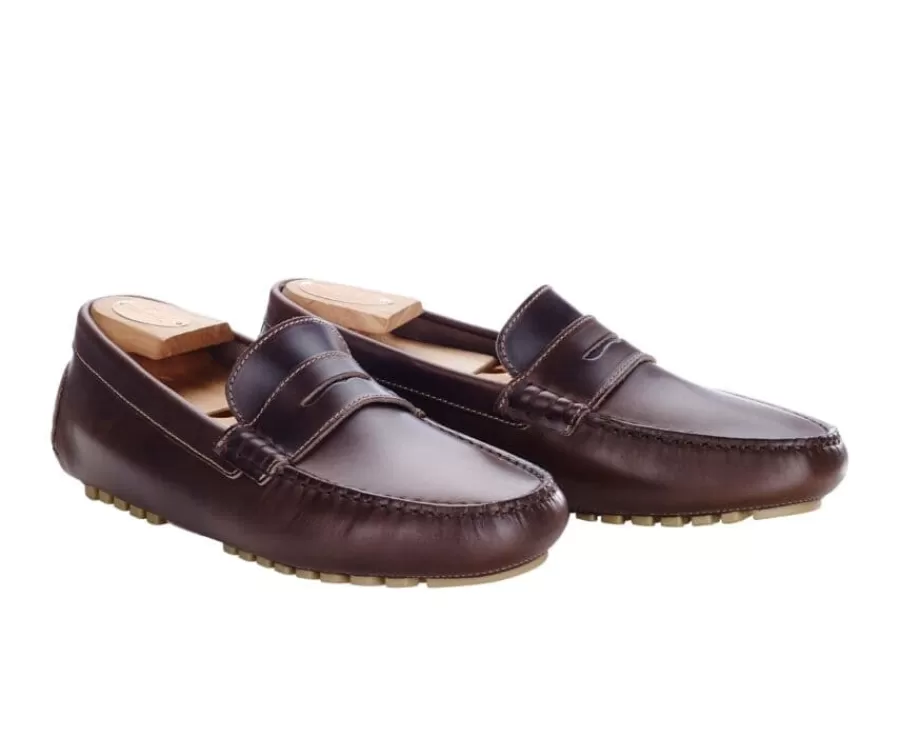 Shop Mocasín de verano para hombre Pardo Oscuro Ferguson Mocasines Y Drivers