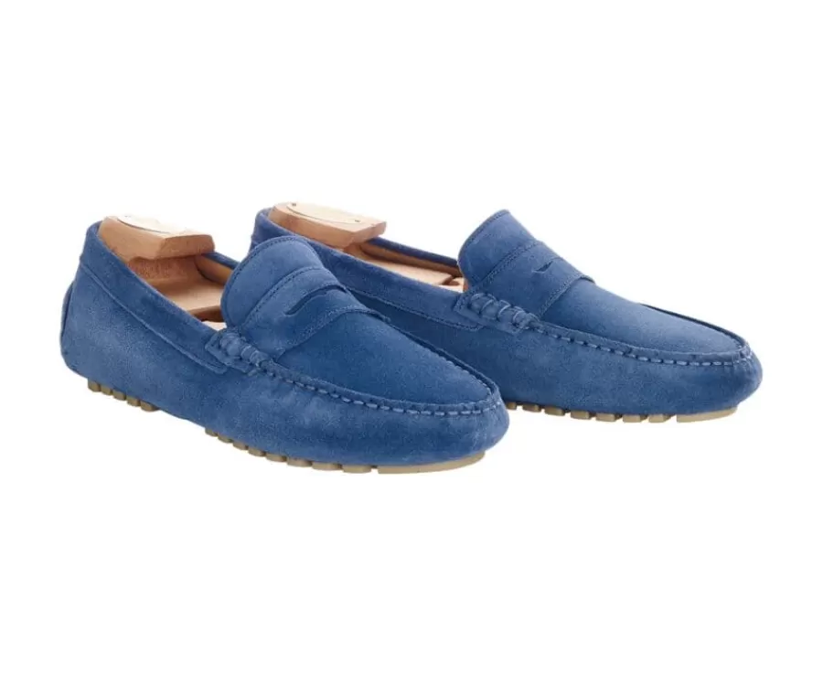 Shop Mocasín de verano para hombre Terciopelo Azul Indigo Ferguson Mocasines Y Drivers