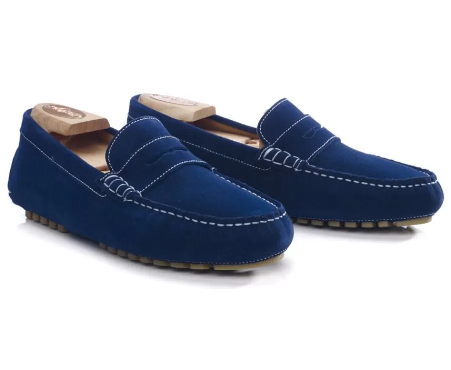 Cheap Mocasín de verano para hombre Terciopelo Índigo Ferguson Mocasines Y Drivers