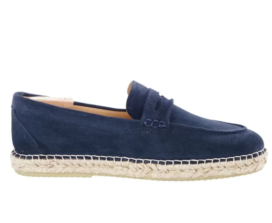 Cheap Mocasín hombre Terciopelo Beis Navy Panarea Mocasines Y Drivers