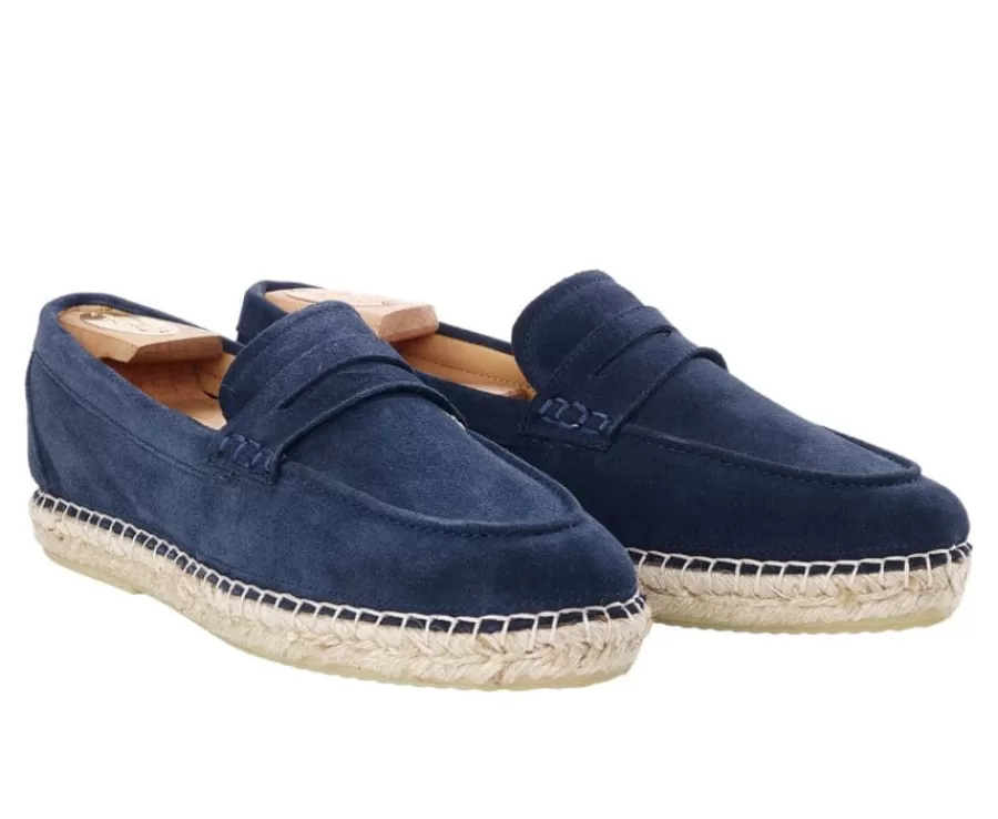 Cheap Mocasín hombre Terciopelo Beis Navy Panarea Mocasines Y Drivers