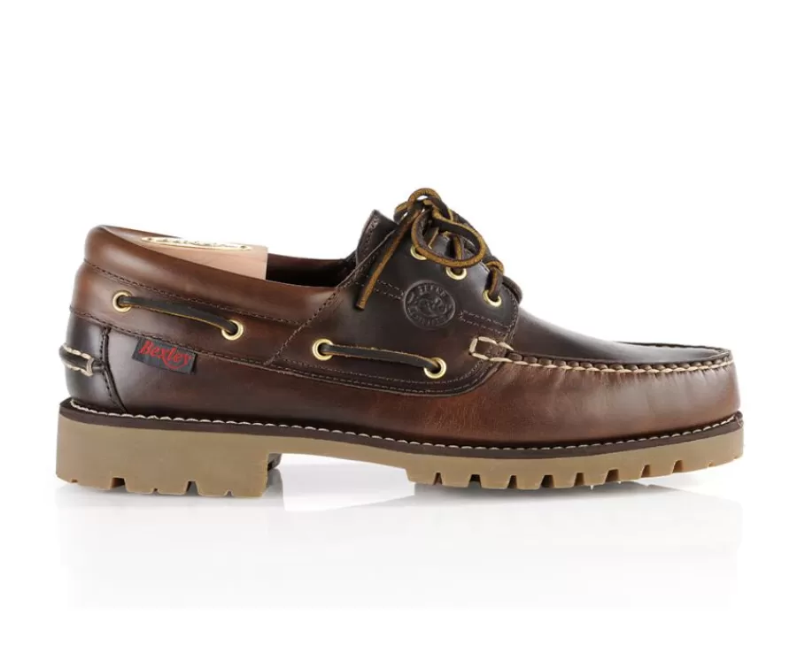 New Náuticos de cuero Marrón oscuro para hombre Boca Raton Ii Zapatos Derby Y Bluchers