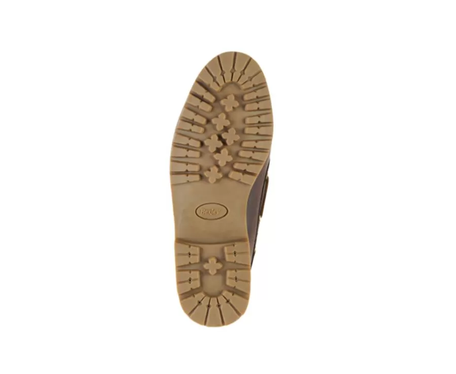 New Náuticos de cuero Marrón oscuro para hombre Boca Raton Ii Zapatos Derby Y Bluchers