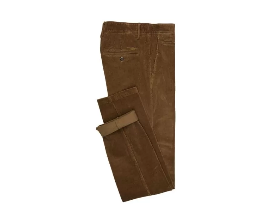 Best Pantalón chino de pana Caqui claro para hombre Norman Pantalones Ajustados