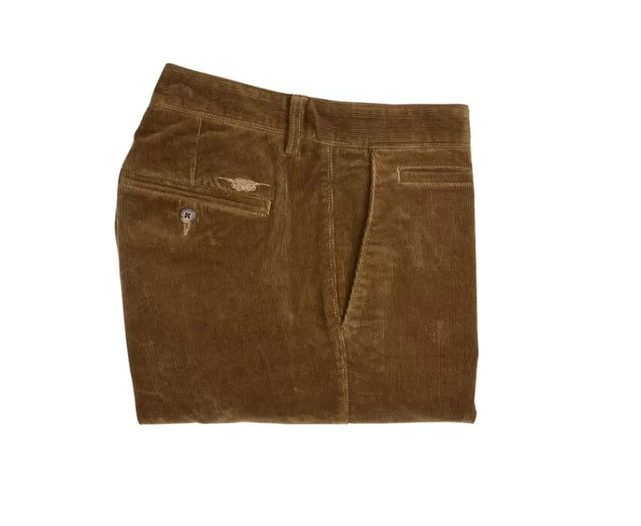 Best Pantalón chino de pana Caqui claro para hombre Norman Pantalones Ajustados