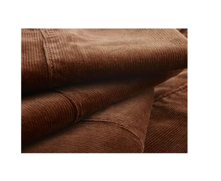 Outlet Pantalón chino de pana Caramelo Oscuro para hombre Norman Pantalones Ajustados