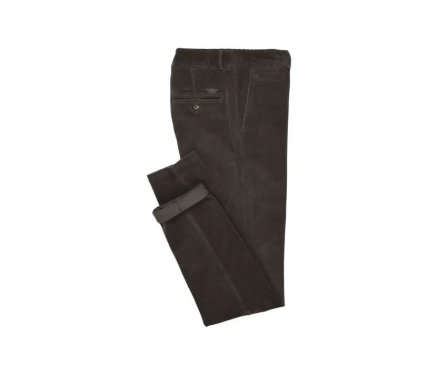 Flash Sale Pantalón chino de pana para hombre Gris topo Norman Pantalones Ajustados