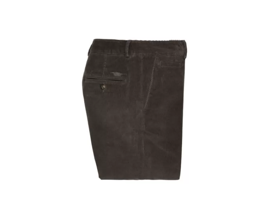 Flash Sale Pantalón chino de pana para hombre Gris topo Norman Pantalones Ajustados
