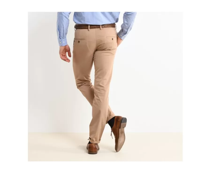 Shop Pantalón chino hombre Camel Kyrk Pantalones Ajustados | Pantalones Chino