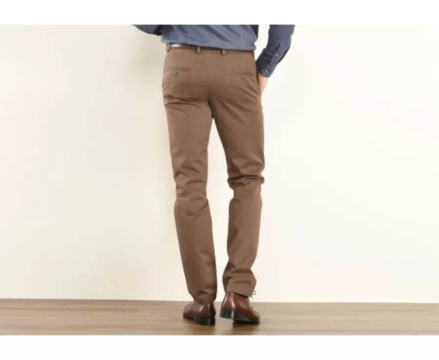 Shop Pantalón chino hombre Chocolate Nigel Ii Pantalones Ajustados | Pantalones Chino