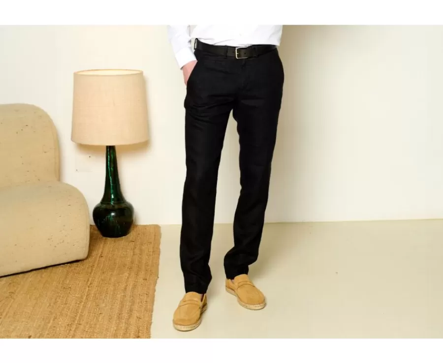 New Pantalón chino hombre Negro Kylson Pantalones Ajustados