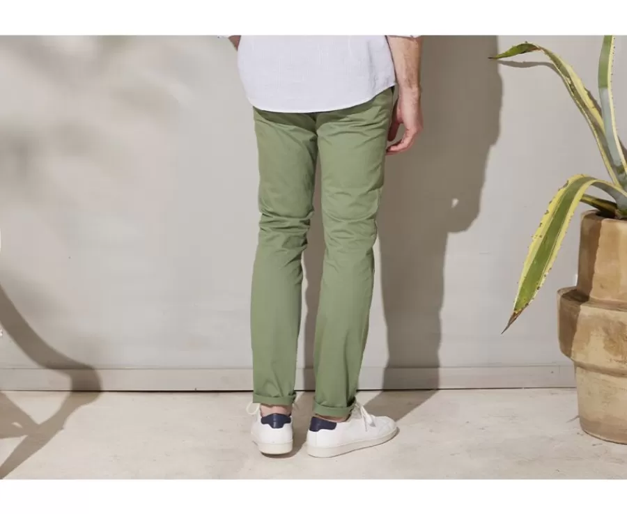 Shop Pantalón chino hombre Verde salvia Kyrk Pantalones Ajustados | Pantalones Chino