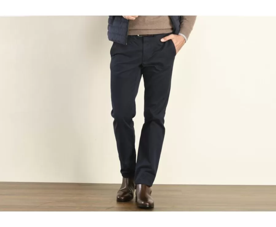 Store Pantalón chino para hombre Navy oscuro Nigel Ii Pantalones Ajustados | Pantalones Chino