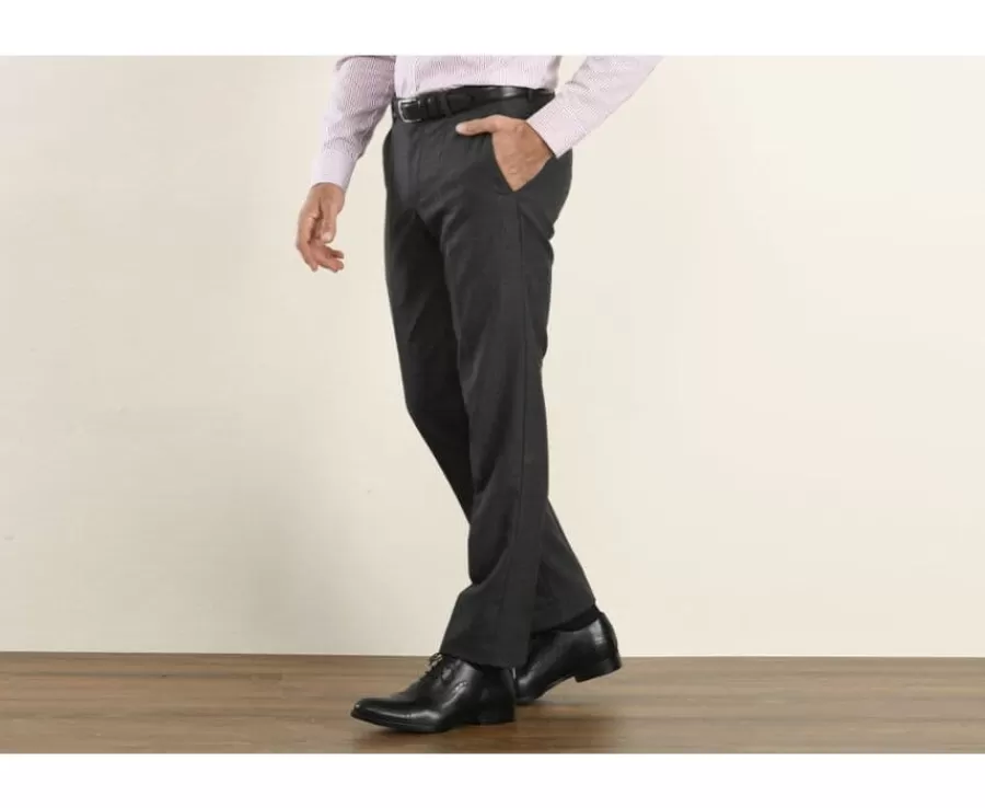 Cheap Pantalón de traje Gris oscuro moteado para hombre Lazare Pantalones De Traje