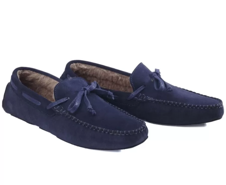 Best Sale Pantuflas de hombre de ante Azul marino Pantuflas Pantuflas | Otros Accessorios