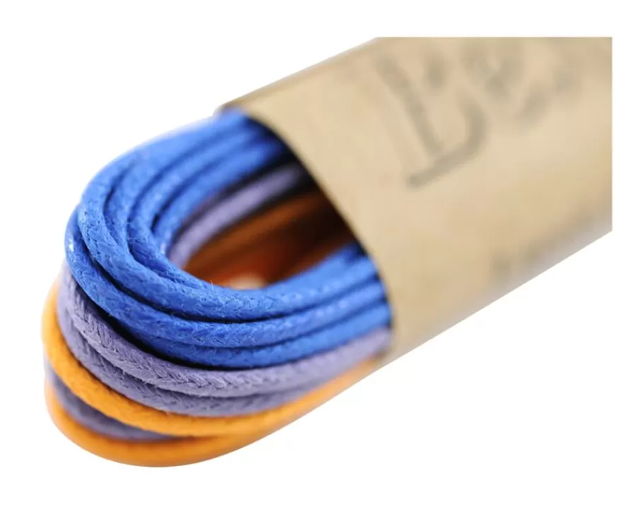 Fashion 3 pares de cordones para zapatos de vestir - Parma, Azul y Naranja Accesorios De Zapatos